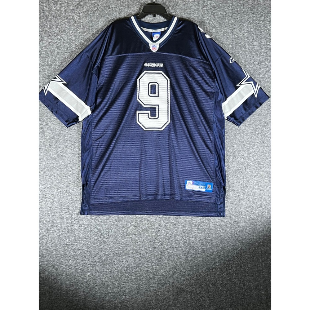 Reebok Dallas Cowboys Tony Romo 9 NFL Jersey Mens‎ XXL Navy Blue 7009A 07